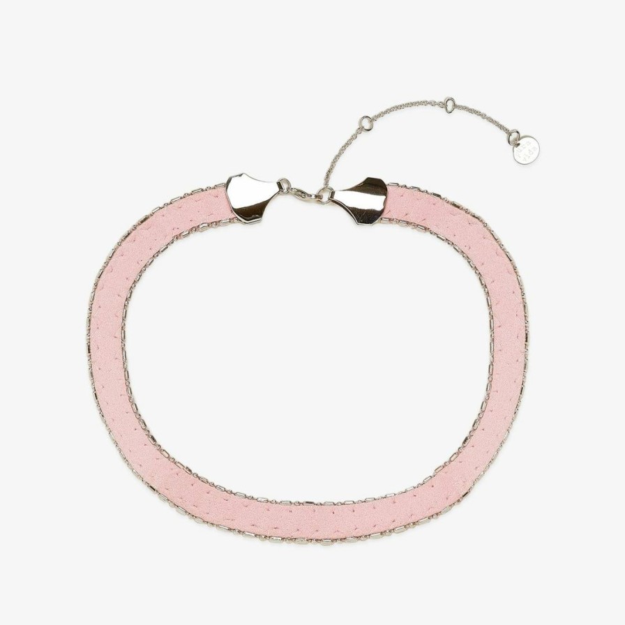 Jewelry * | Outlet Pura Vida Bracelets Pretty In Pink Choker Best Sellers