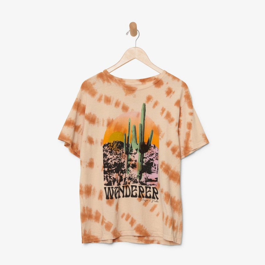 Clothing * | Best Pirce Pura Vida Bracelets Wanderer Tee Best Sellers Honey Tie Dye