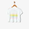 Clothing * | Hot Sale Pura Vida Bracelets Pura Vida Rainbow Crop Tee