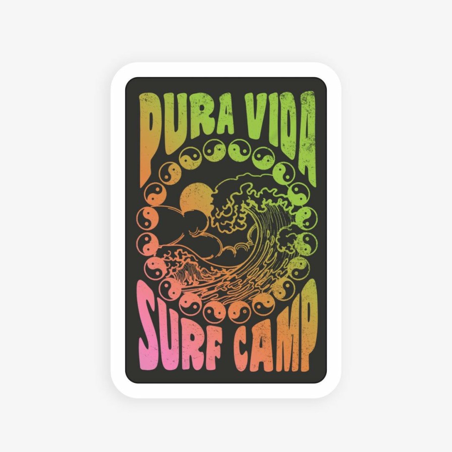 Accessories * | Best Deal Pura Vida Bracelets Surf Camp Sticker Best Sellers