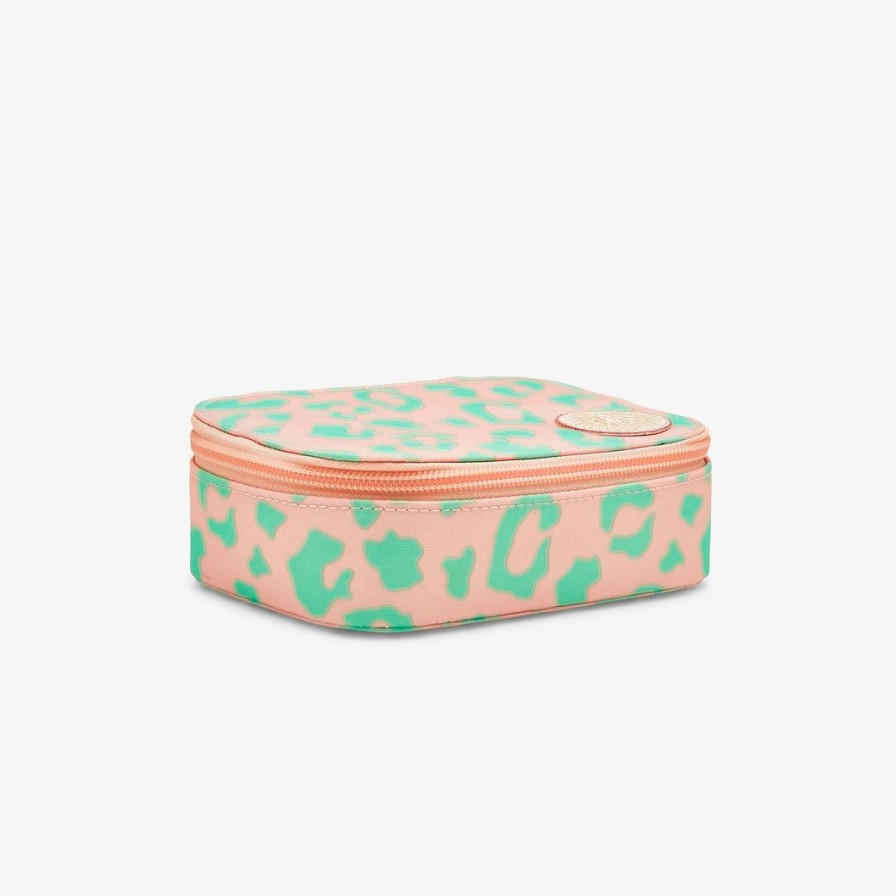 Accessories * | Top 10 Pura Vida Bracelets Pastel Cheetah Jewelry Case