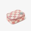 Accessories * | Discount Pura Vida Bracelets Pink Checkered Jewelry Case Trending On Tiktok