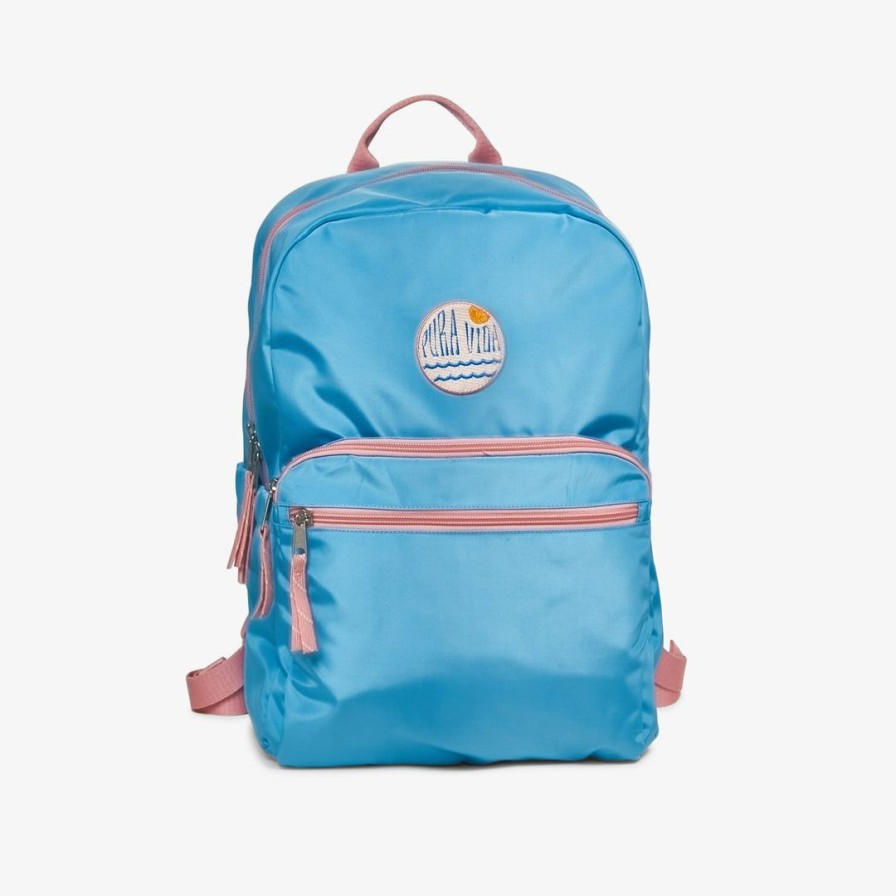 Accessories * | Best Sale Pura Vida Bracelets Best Sellers Dark Blossom Blue Functional Backpack