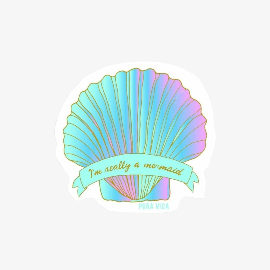 Accessories * | Cheap Spring 2020 Mermaid Shell Sticker Best Sellers