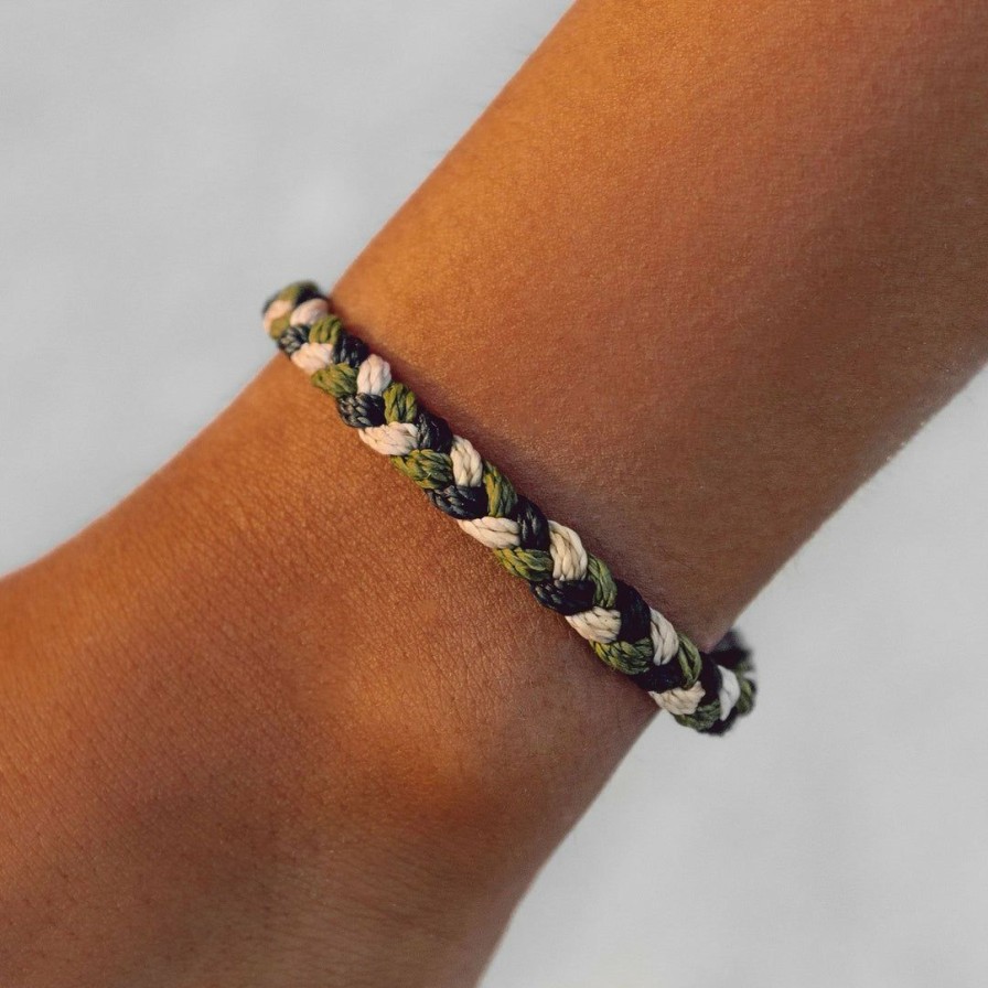 Jewelry * | Deals Charity For The Troops Braided Bracelet Men'S