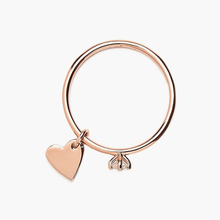 Jewelry * | Discount Pura Vida Bracelets Trending On Tiktok Engravable Heart Ring