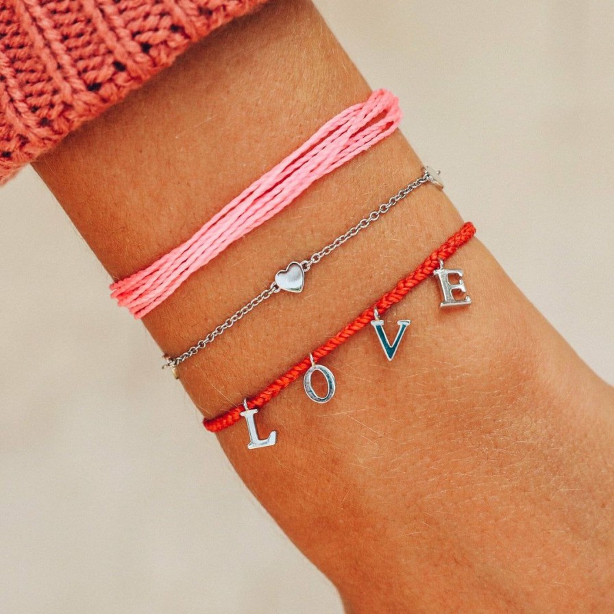 Jewelry * | Hot Sale Pura Vida Bracelets The Happy Hearts Pack Best Sellers