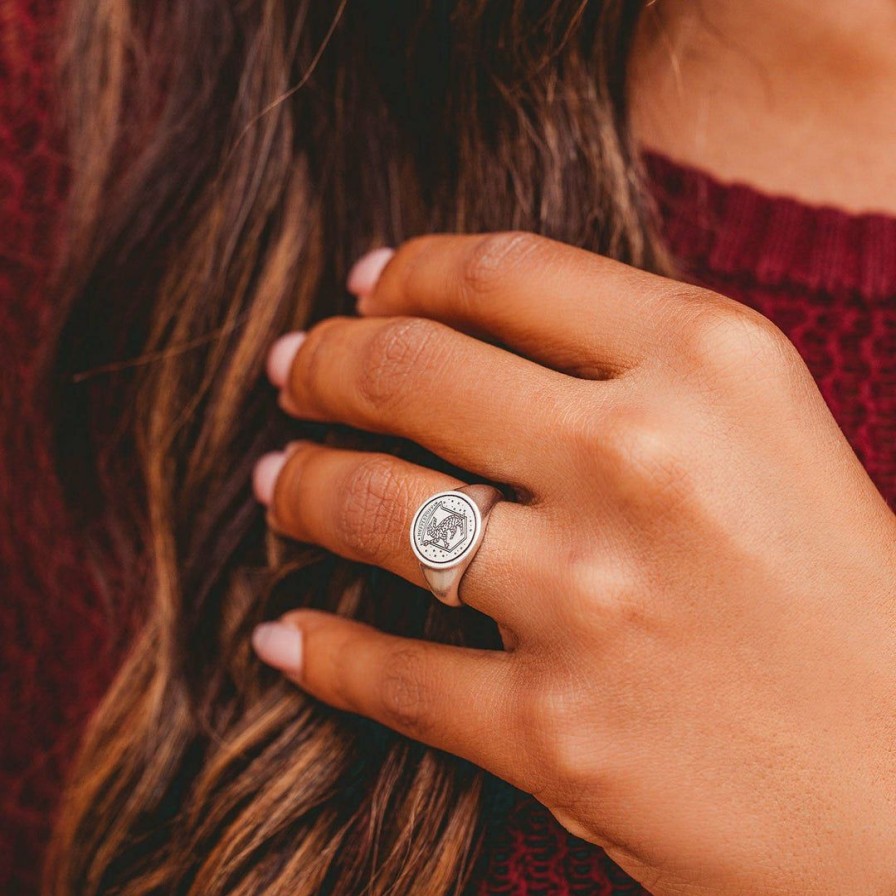 Jewelry * | Budget Harry Potter Men'S Hufflepuff Class Ring