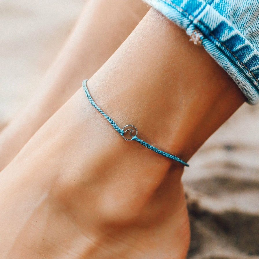 Jewelry * | New Pura Vida Bracelets Mini Wave Charm Anklet