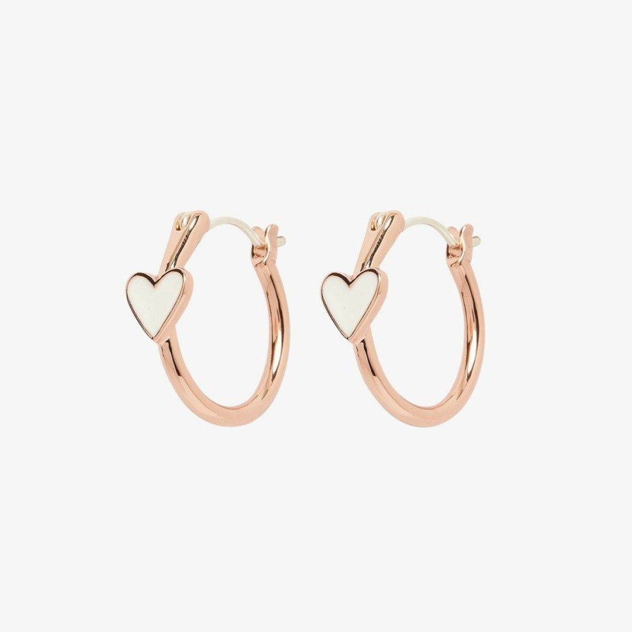 Jewelry * | Best Reviews Of Spring 2020 Best Sellers Petite Heart Hoop Earrings