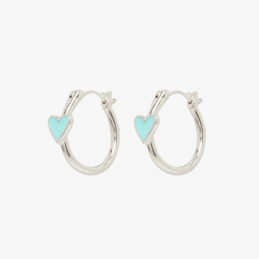 Jewelry * | Best Reviews Of Spring 2020 Best Sellers Petite Heart Hoop Earrings