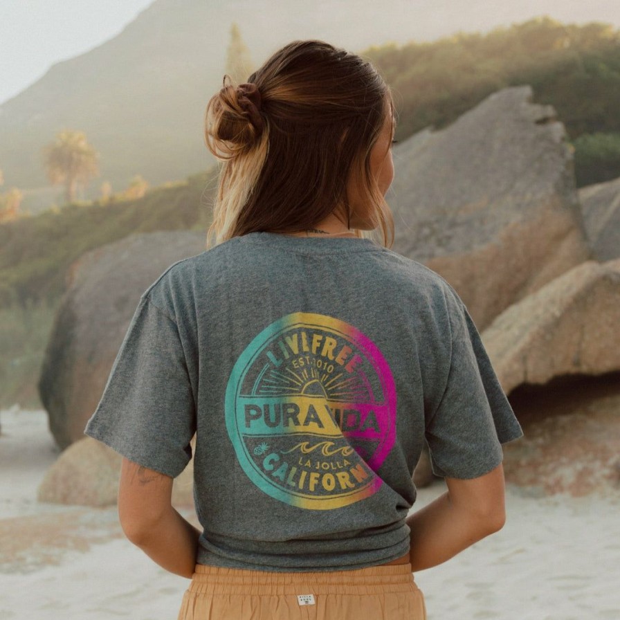 Clothing * | New Pura Vida Bracelets Live Free Tee