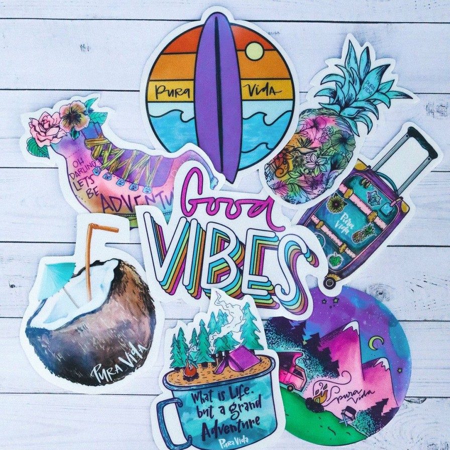 Accessories * | Best Reviews Of Fall 2019 Best Sellers Script Good Vibes Sticker