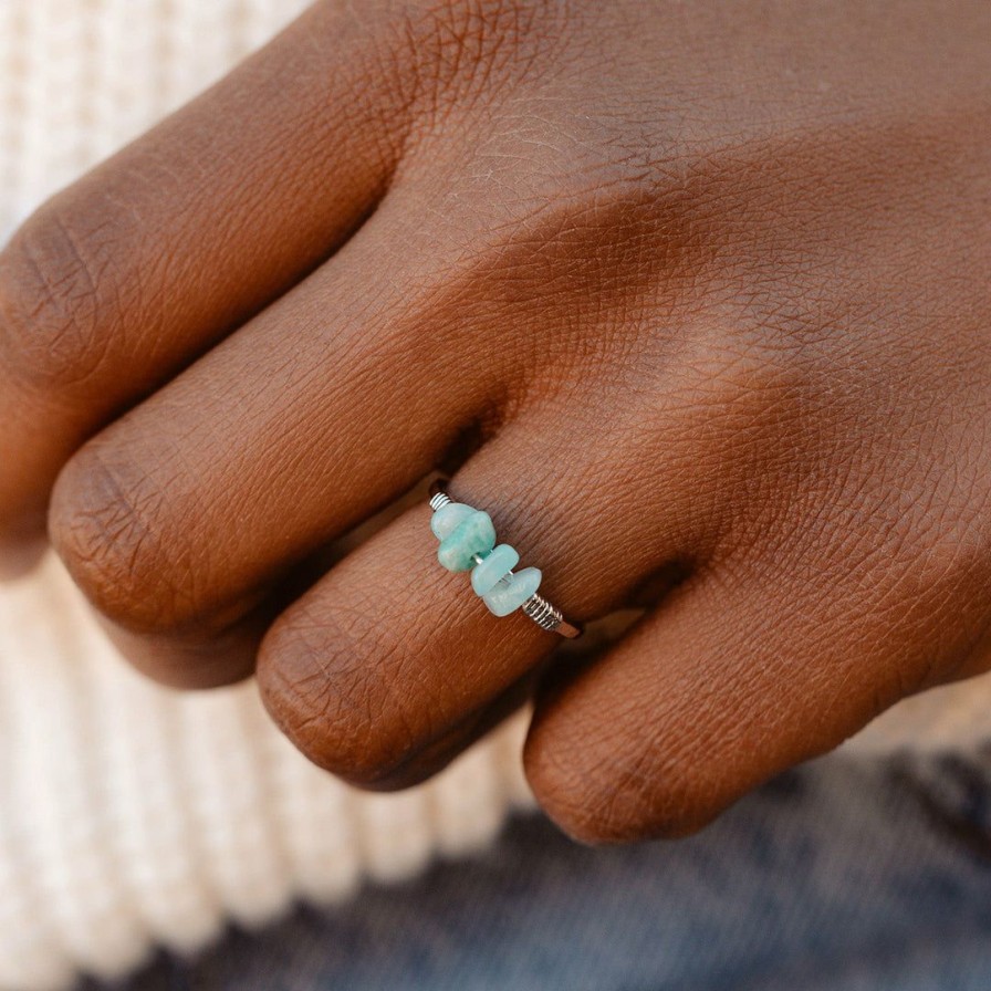 Jewelry * | Buy Pura Vida Bracelets Best Sellers Wire Wrapped Gemstone Ring