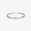 Jewelry * | Best Deal Pura Vida Bracelets Salty Vibes Stacking Ring Jewelry