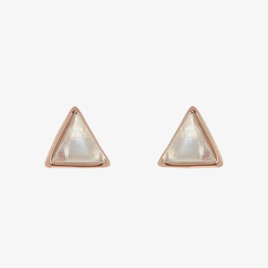 Jewelry * | Best Reviews Of Fall 2019 Best Sellers Gemstone Triangle Stud Earrings