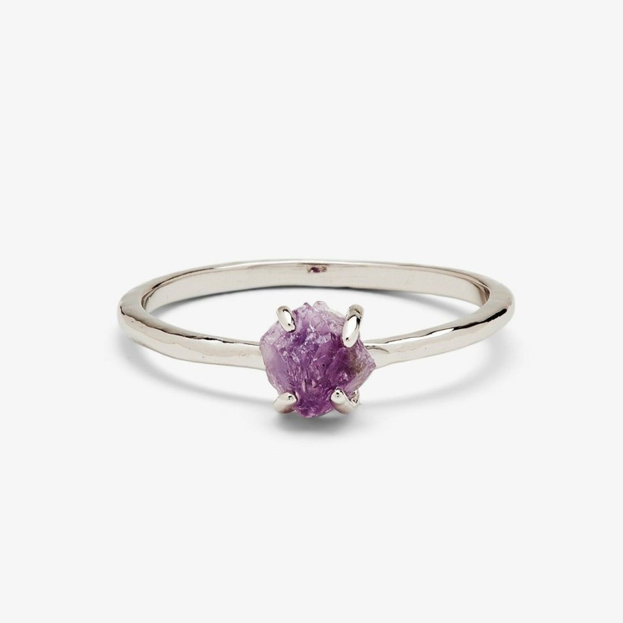 Jewelry * | Top 10 Pura Vida Bracelets Raw Gemstone Ring Best Sellers