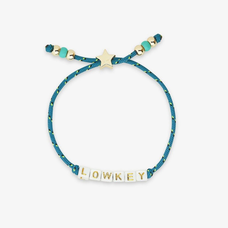 Jewelry * | Discount Pura Vida Bracelets Best Sellers Bungee Cord Alphabet Beaded Bracelet