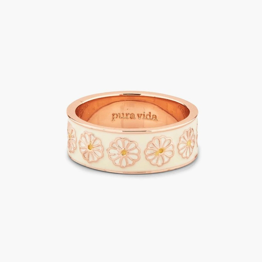 Jewelry * | Budget Pura Vida Bracelets Dreamy Daisy Ring Best Sellers