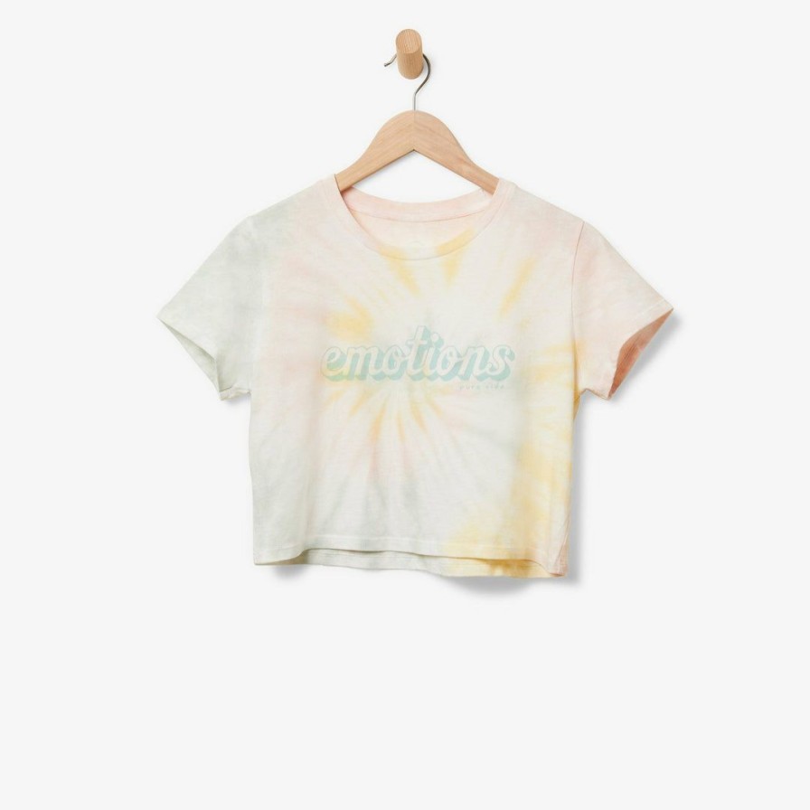 Clothing * | Buy Pura Vida Bracelets Emotions Crop Tee