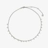 Jewelry * | Best Reviews Of Pura Vida Bracelets Hanging Pearl Beaded Choker Best Sellers