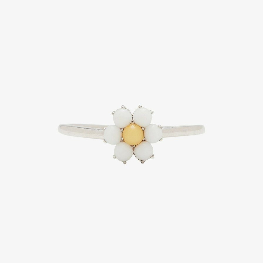 Jewelry * | Discount Spring 2021 Gemstone Daisy Ring Best Sellers