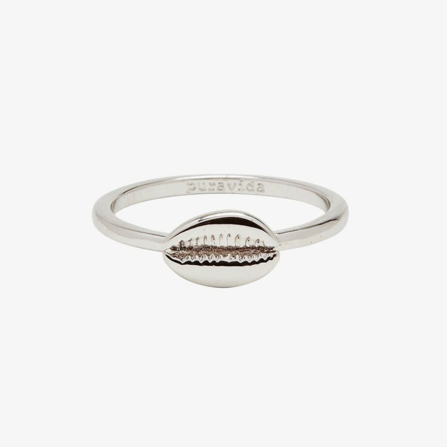 Jewelry * | Buy Pura Vida Bracelets Best Sellers Cowrie Ring