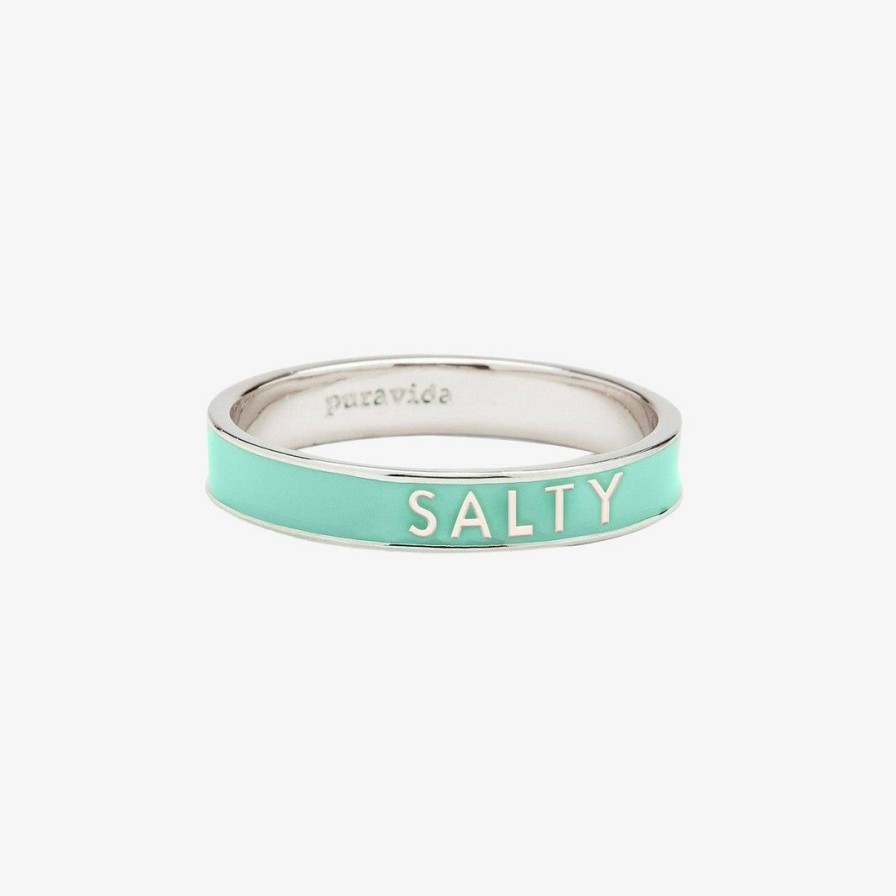 Jewelry * | Hot Sale Spring 2021 Best Sellers Salty Enamel Word Ring