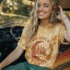 Clothing * | Outlet Pura Vida Bracelets State Of Being Tee Caramel Tie-Dye