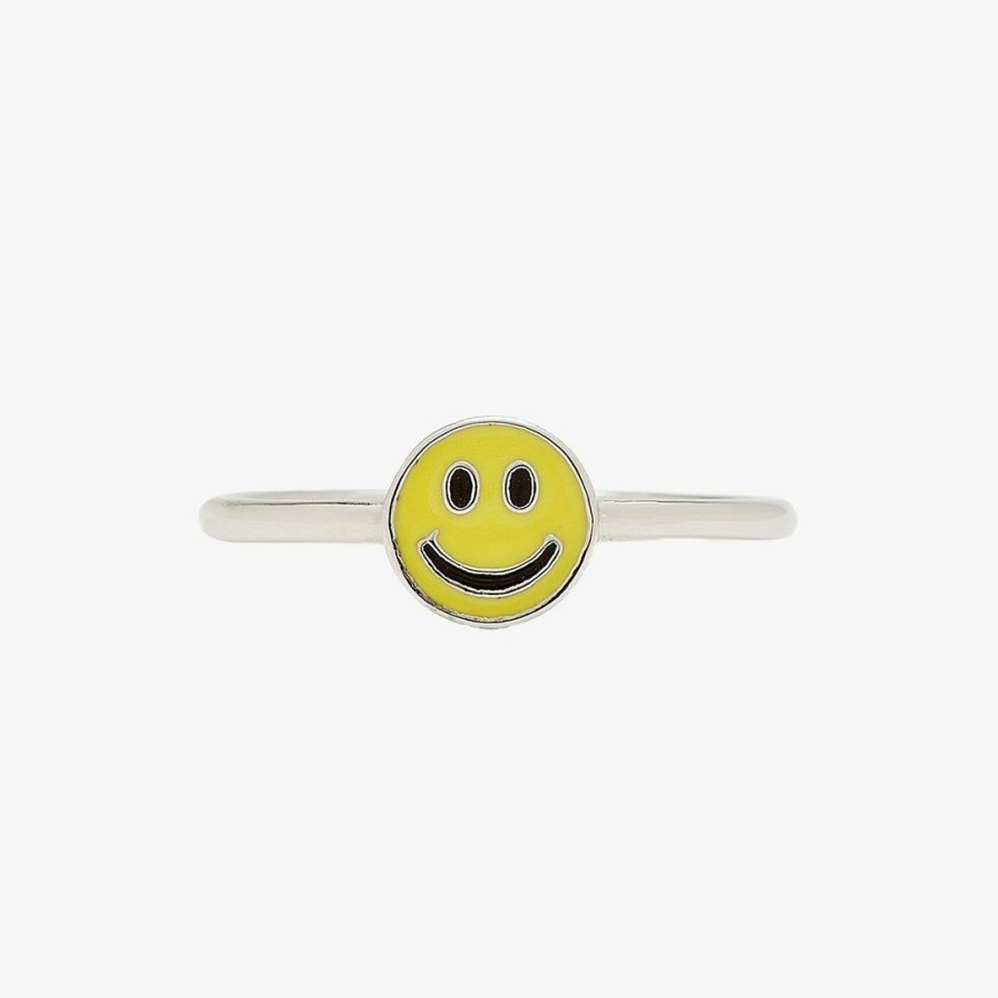 Jewelry * | Hot Sale Spring 2021 Trending On Tiktok Happy Face Ring