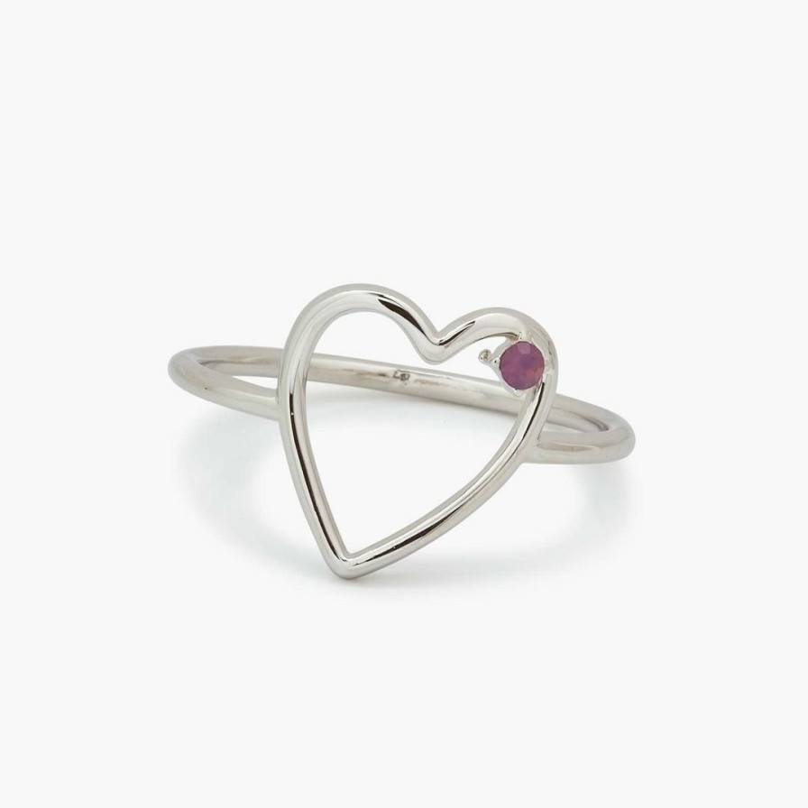 Jewelry * | Best Pirce Pura Vida Bracelets Sweetheart Stone Ring