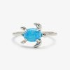 Jewelry * | Outlet Pura Vida Bracelets Best Sellers Opal Sea Turtle Ring