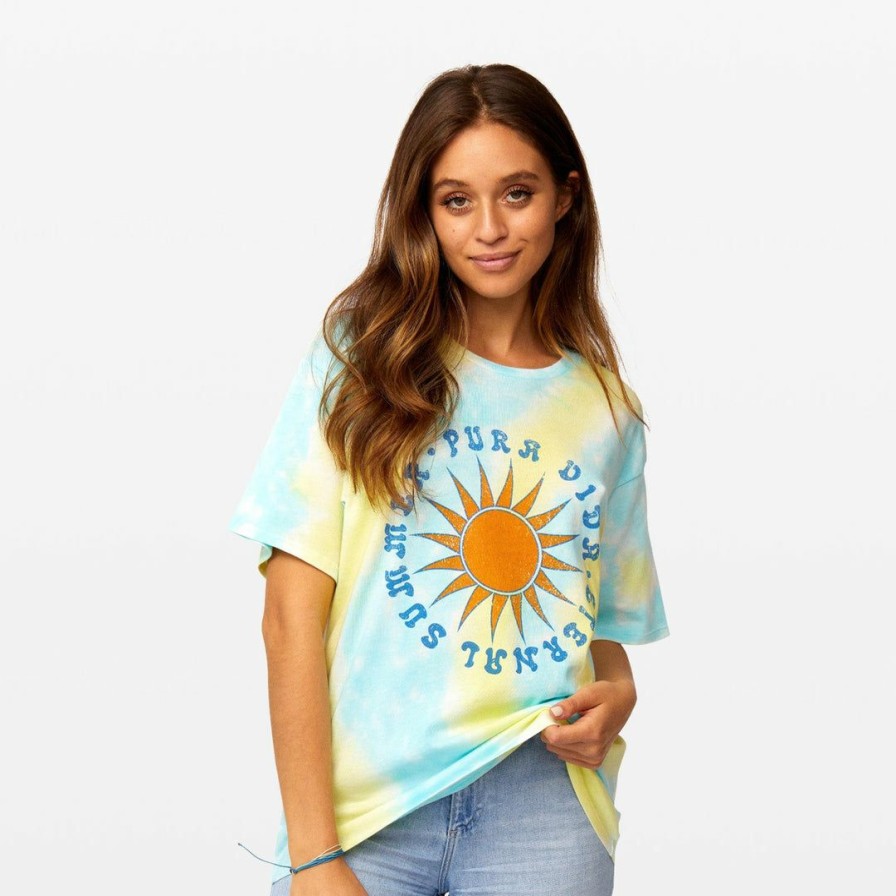 Clothing * | Best Pirce Pura Vida Bracelets Eternal Summer Tee Best Sellers Reef Tie-Dye