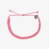 Jewelry * | Best Sale Pura Vida Bracelets Pink Half Flat Woven Bracelet