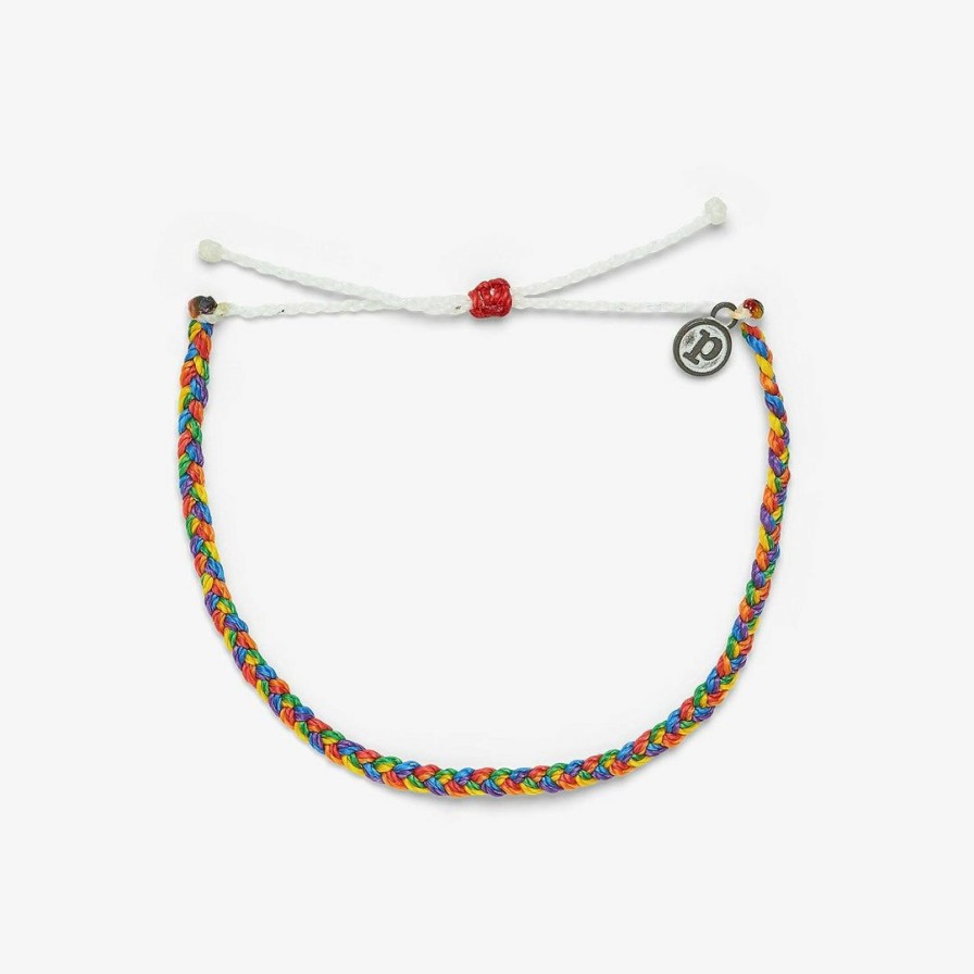 Jewelry * | Best Pirce Charity Pride Mini Braided Anklet