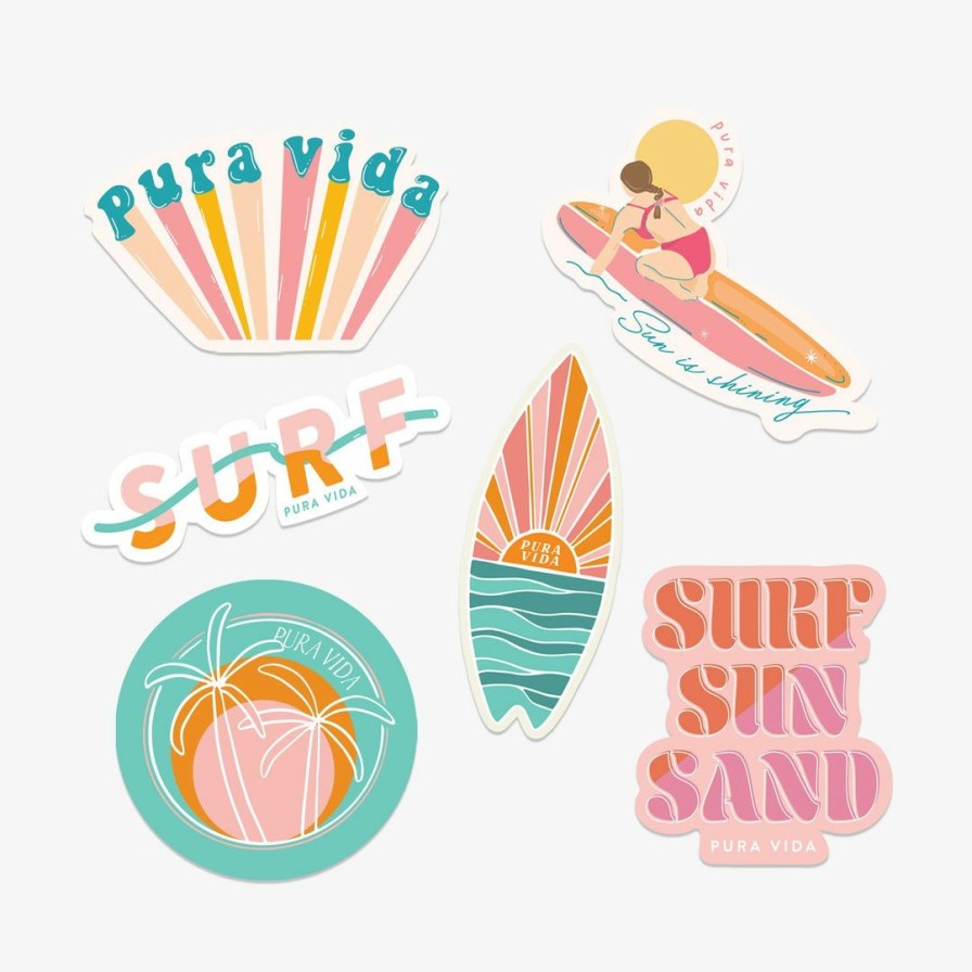 Accessories * | Cheapest Pura Vida Bracelets Glow Girl Sticker Pack