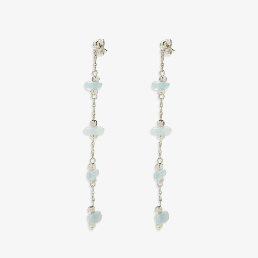 Jewelry * | Buy Pura Vida Bracelets La Costa Gemstone Waterfall Earrings