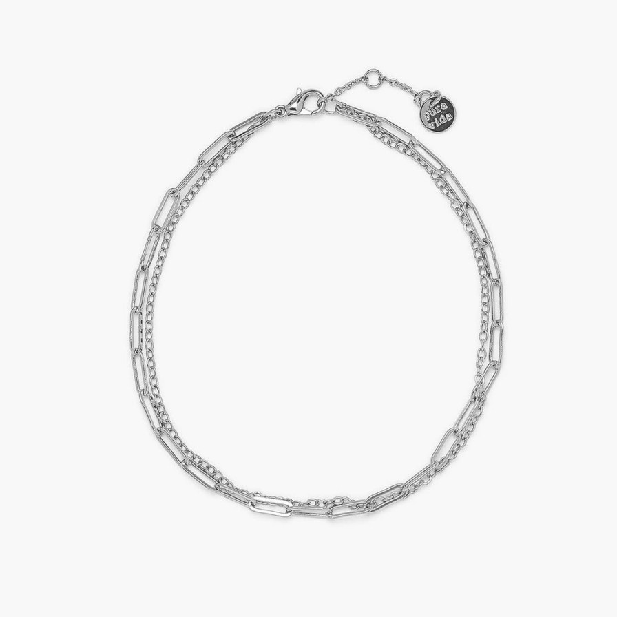 Jewelry * | Best Pirce Pura Vida Bracelets Best Sellers Double Chain Anklet