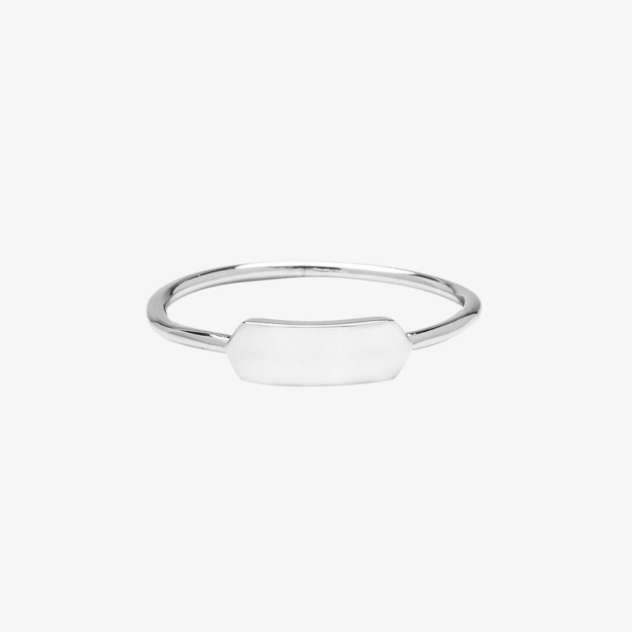 Jewelry * | Best Pirce Pura Vida Bracelets Engravable Bar Ring