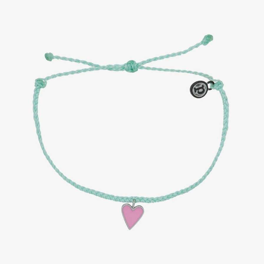 Jewelry * | Best Deal Pura Vida Bracelets Petite Heart Charm