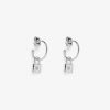 Jewelry * | Promo Pura Vida Bracelets Best Sellers Lock Hoop Earrings