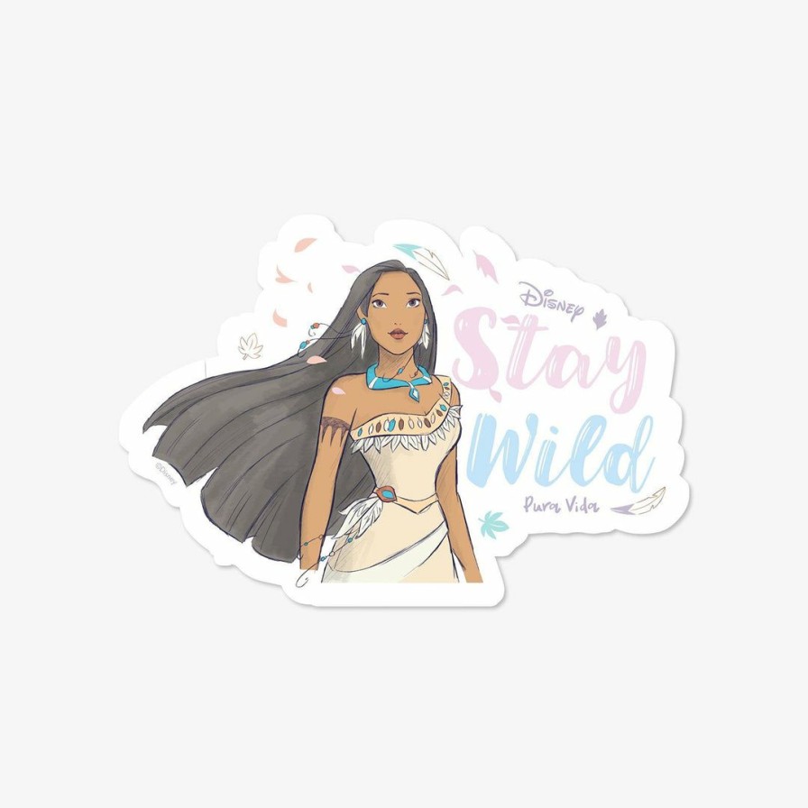 Accessories * | Discount Disney Pocahontas Stay Wild Sticker Disney Collection