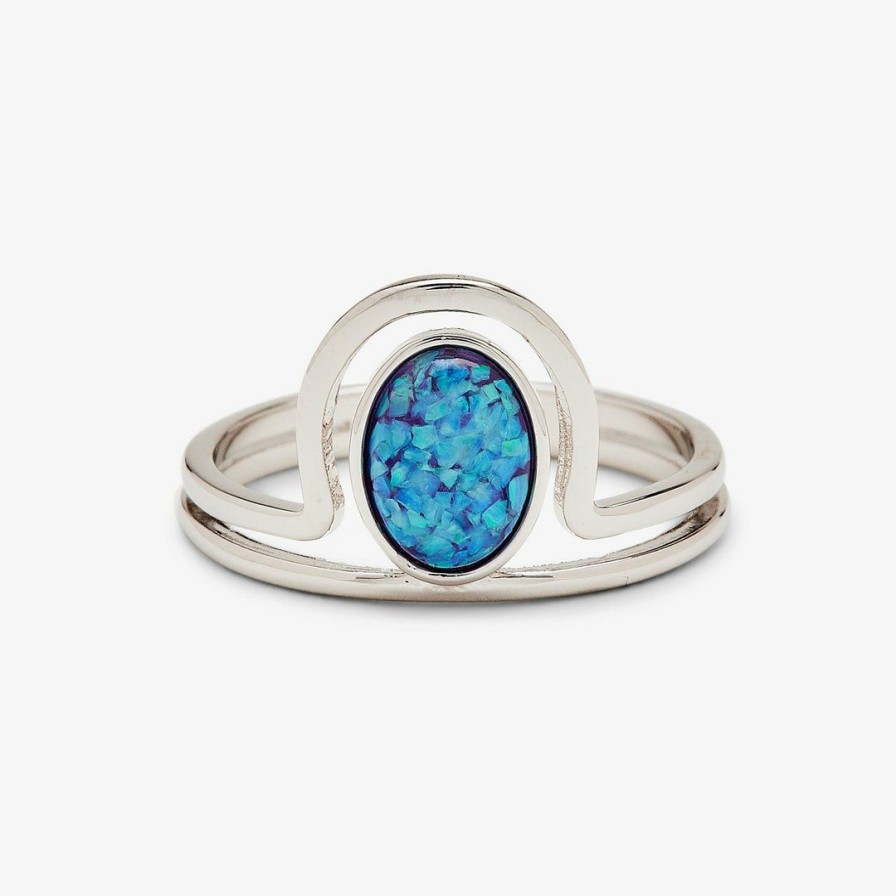 Jewelry * | Budget Pura Vida Bracelets Crowned Opal Ring Best Sellers