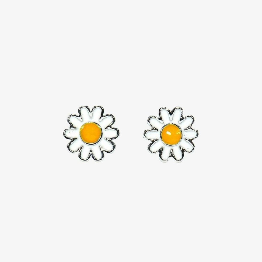 Jewelry * | Best Sale Pura Vida Bracelets Daisy Studs Best Sellers