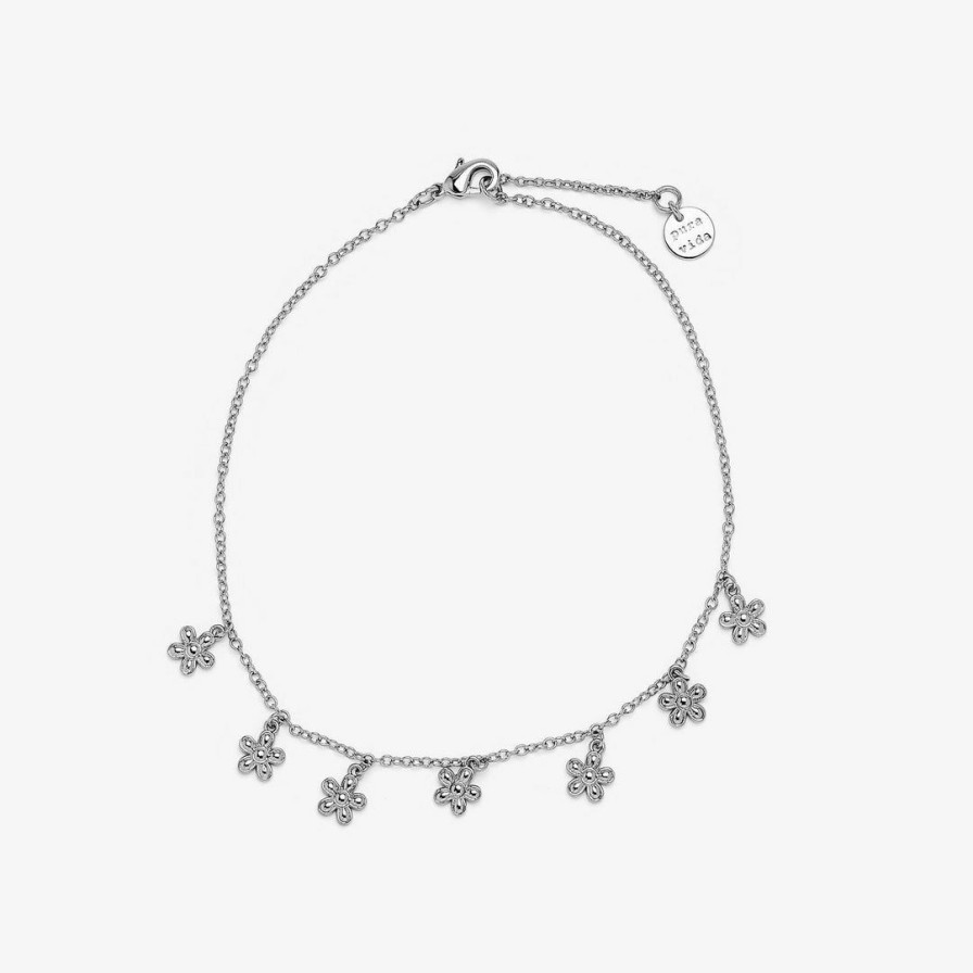 Jewelry * | Hot Sale Pura Vida Bracelets Best Sellers Bitty Daisies Anklet