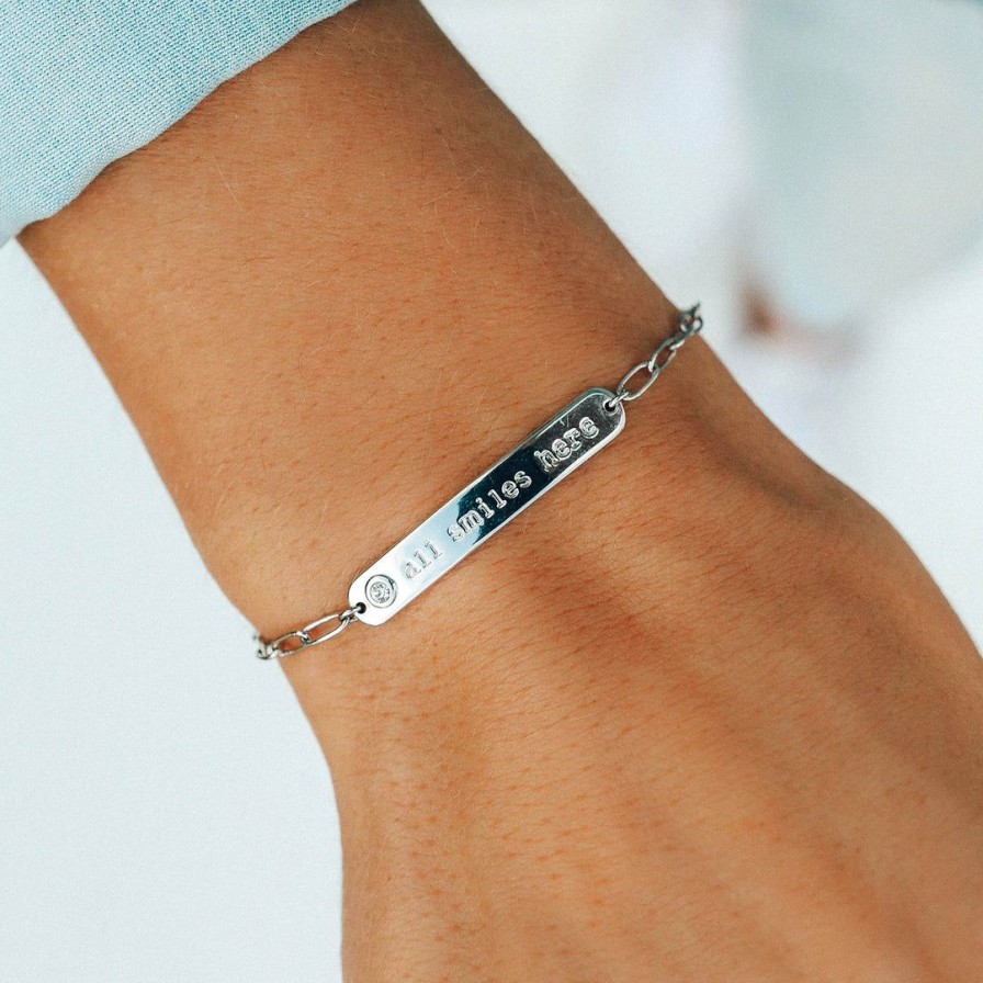 Jewelry * | Wholesale Pura Vida Bracelets Trending On Tiktok All Smiles Here Bracelet