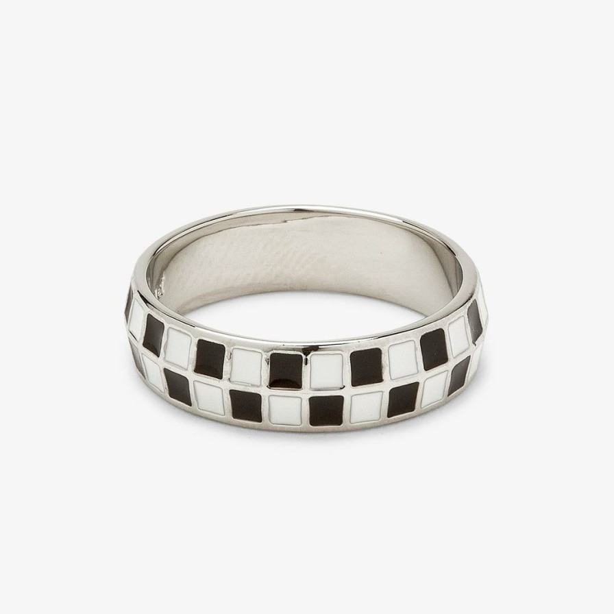 Jewelry * | Best Reviews Of Pura Vida Bracelets Checkerboard Ring