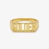 Jewelry * | Buy Pura Vida Bracelets Golden Signet Ring Trending On Tiktok