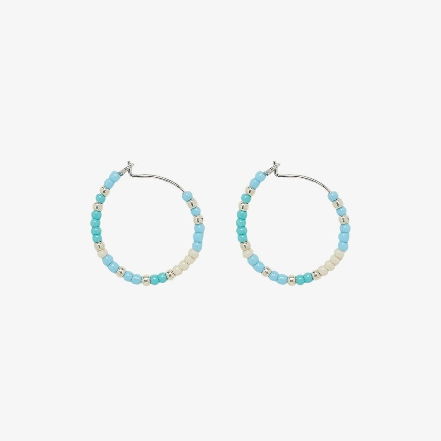 Jewelry * | Cheapest Spring 2021 Best Sellers Playa Seed Bead Hoop Earrings