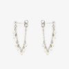 Jewelry * | Top 10 Pura Vida Bracelets Pearl Chain Wrap Earrings Best Sellers